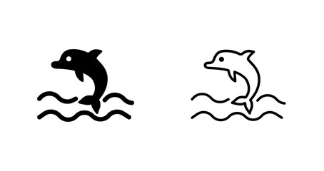 Dolphin Vector Icon