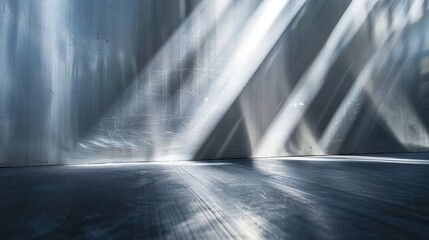 Shimmering Brushed Aluminum Abstract Background with Captivating Light and Shadow Effects