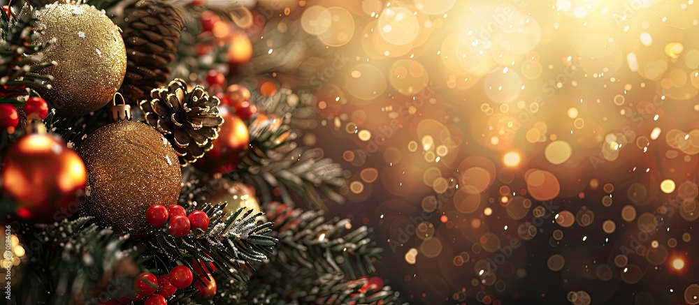 Poster festive backdrop with copy space image for christmas.
