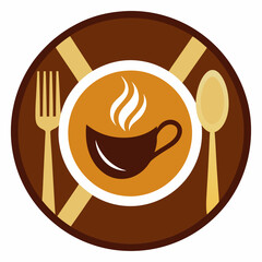    menu, label, eatery, logotype, cafes, vintage, spoon, knife, cooking, badge, emblem, business, fresh, insignia, signs, drawing, illustration, vector, design, fork, symbol, icon, template, set, isol