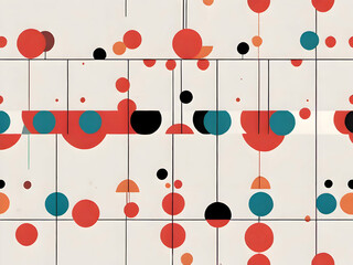 Minimal Geometric Illustration Art	