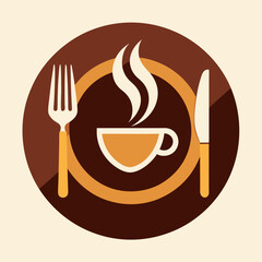    menu, label, eatery, logotype, cafes, vintage, spoon, knife, cooking, badge, emblem, business, fresh, insignia, signs, drawing, illustration, vector, design, fork, symbol, icon, template, set, isol