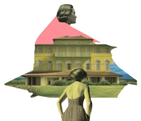 PNG Summer vacation human architecture illustrated.