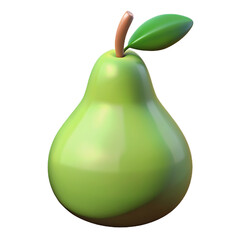 cute 3D illustrations of fruits, vegetables, berries