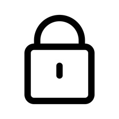 lock line icon
