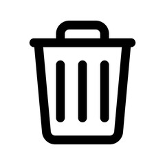 trash line icon
