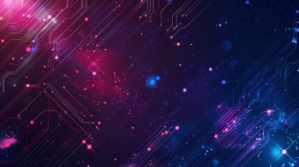 Graphic design background of tech scene. space area for text