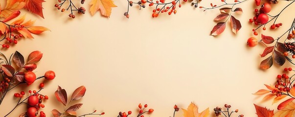 Autumn-Themed Corporate Newsletter Design for Professional Fall Updates and Communications