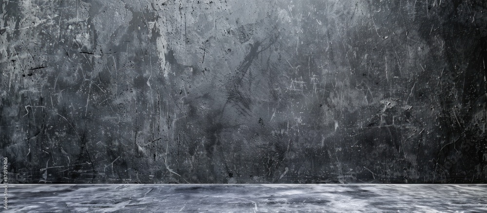 Poster charcoal gray concrete background with a grungy texture wall template, perfect for design with copy 