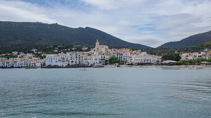 Cadaques, Spain - 30 June, 2024: View of old town Cadaques, Costa Brava, Catalonia