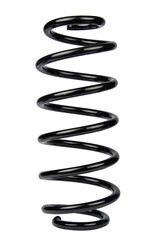 Black Coil Spring Isolated On White Background