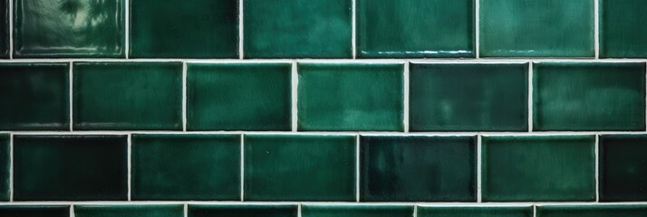 Green Tile Wall