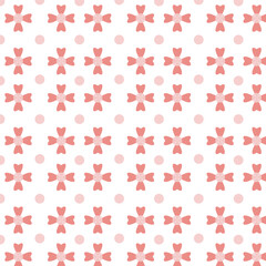 Abstract colorful paint art. Different geometric figures background. Seamless floral pattern Flat minimal style