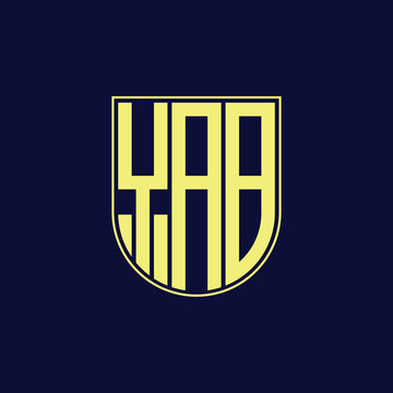 yab letter logo design