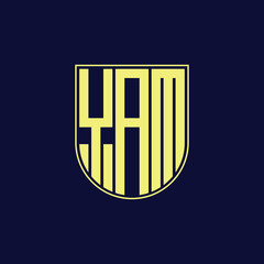yam letter logo design