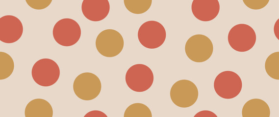 Vector flat background. Minimalist trendy abstract polka dot pattern on a light background. Perfect for screensaver, poster, card, invitation or home decor.