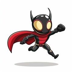 Tick superhero cartoon isolated whitebackground