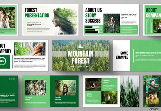 Mountain Forest Presentation Layout