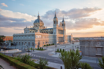 Almudena Cathedral in Madrid, Spain