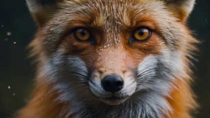 Obraz premium Fox in a forest, wildlife concept.