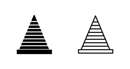 Fototapeta premium Traffic Cone Vector Icon
