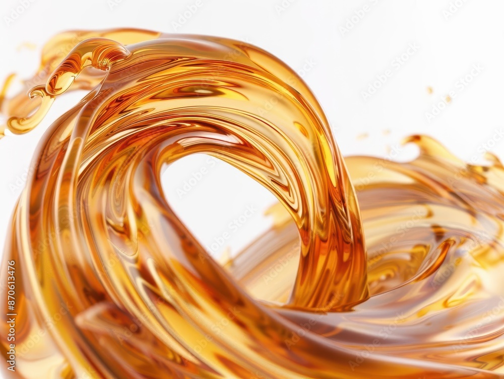 Poster mesmerizing caramel vortex frozen in time rich golden liquid swirls captured midpour creating abstra