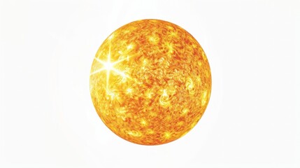 A scientific illustration of the Sun, our solar system's star.