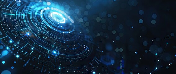 Obraz premium Abstract Digital Network Connection