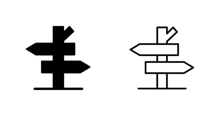 Road Sign Vector Icon