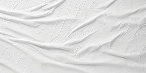 Fototapeta premium Wrinkled White Fabric Texture
