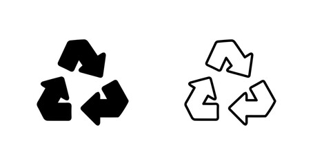 Obraz premium Recycle Arrow Vector Icon