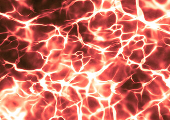 Red Electric Lightning Background Texture（赤い雷のような電流の流れる背景テクスチャ）