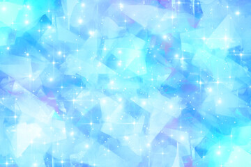 Sparkling Ice Blue Background with Cool and Transparent...