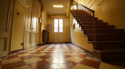 Staircase in an old building