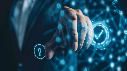 Businessman use laptop with advertising on website,Digital marketing concept,Advertising, Digital marketing commerce online sale concept, online purchase, online sale abs concept, generative ai