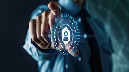 Businessman use laptop with advertising on website,Digital marketing concept,Advertising, Digital marketing commerce online sale concept, online purchase, online sale abs concept, generative ai