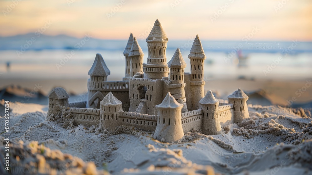 Sticker Sandcastles rise and fall with the tide, temporary monuments to our creativity and imagination.