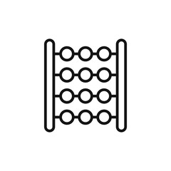 Abacus logo sign vector outline