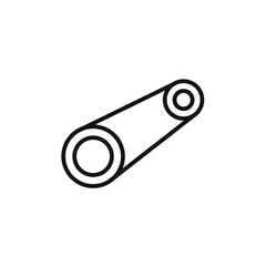 belt drive logo sign vector outline