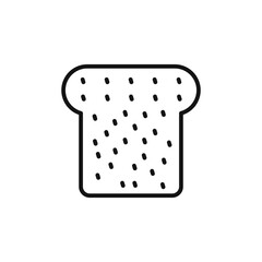 bread slices logo sign vector outline