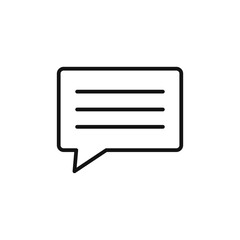 Comment logo sign vector outline