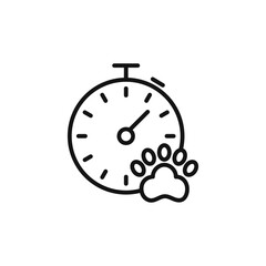 Dog competition logo sign vector outline