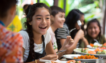 Fototapeta premium Happy holiday activities for teenagers