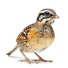 Fototapeta premium Bird standing on white background