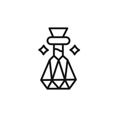 holy water bottle logo sign vector outline