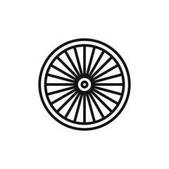 Plane turbine logo sign vector outline