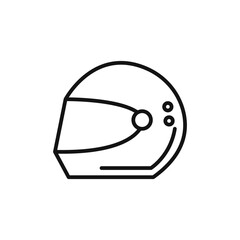 race helmet logo sign vector outline