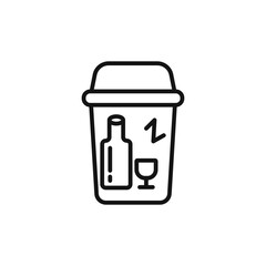 Quitting bad habits logo sign vector outline