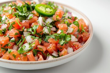 Vibrant and Flavorful Salsa with Fresh Plum Tomatoes and Cilantro