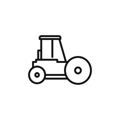 Road roller logo sign vector outline